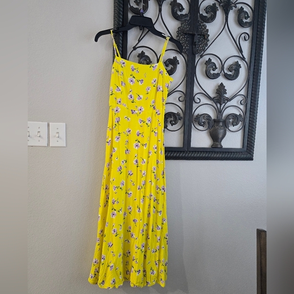 Zara Yellow Floral Maxi Dress - Picture 3 of 12